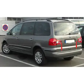 Kofferraumleiste Edelstahl Ford Galaxy 1995-2006 Foto 1