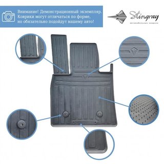 Gummimatten AD/AT (2 Stk, Stingray Premium) Iveco Trakker 2013- Foto 2