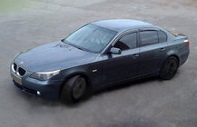 BMW 5 Series E60/E61 2003-2010 Windabweiser (4 Stk, SIM Chrom) Foto 1