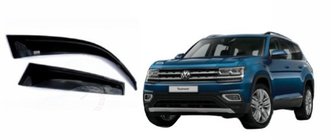 Volkswagen Atlas (Terramont) 2016- Windabweiser (4 Stk, SIM) Foto 1
