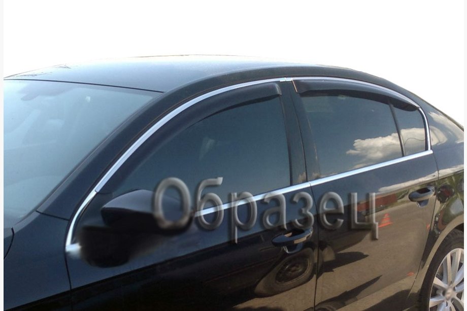 Volkswagen Touareg 2010-2018 Chrom Windabweiser (4 Stk, SIM) Image