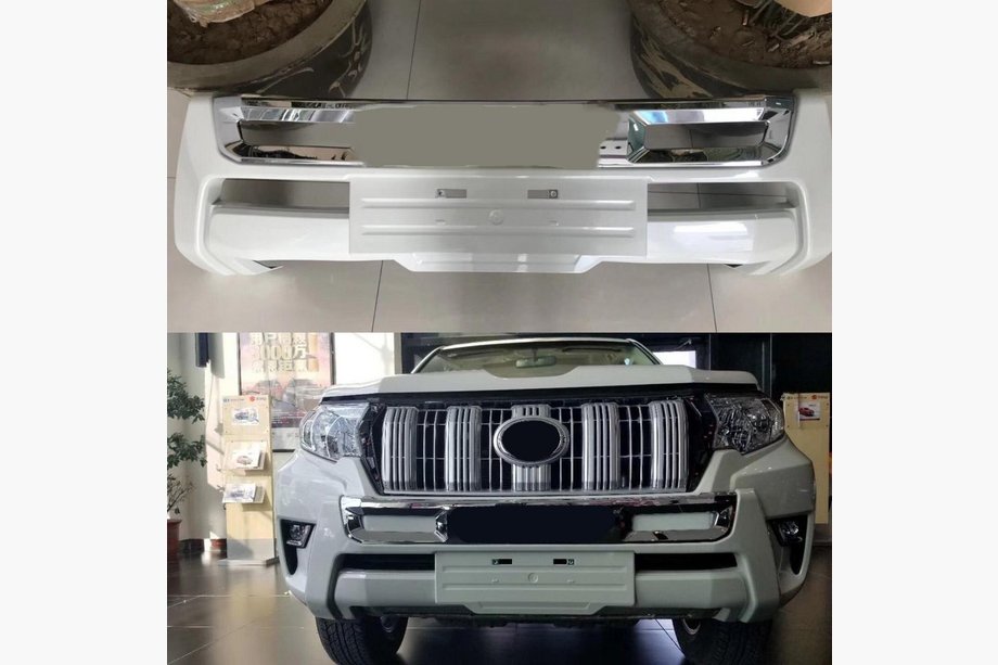 Toyota Land Cruiser Prado 150 2009-2023 Frontstoßstangenaufsatz MiddleEast (2017-) Schwarz Foto 7