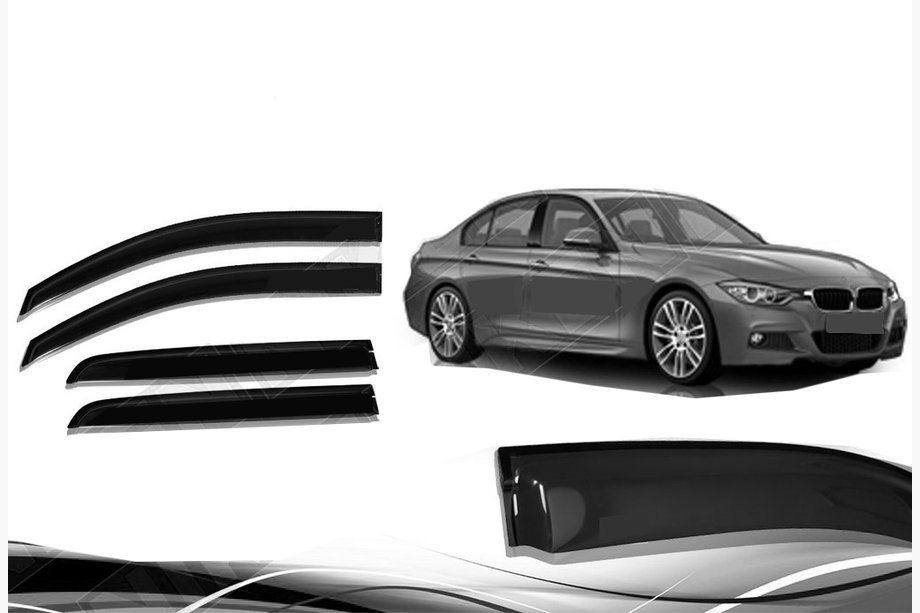 BMW 3 Series F30/F31 2012-2019 Windabweiser Niken (4 Stk) Image