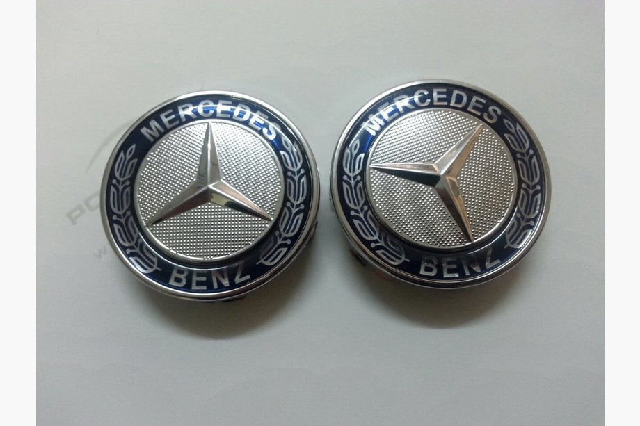 Mercedes GLE/ML class W166 2011-2018 Radnabenkappen für Originalfelgen 71 mm (blau, 4 Stk) Image