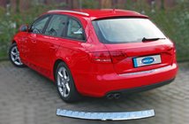 Audi A4 B8 2007-2015 Heckstoßstangenabdeckung OmsaLine (AVANT, Edelstahl) OmsaLine - Italienischer Edelstahl, Matt Foto 2