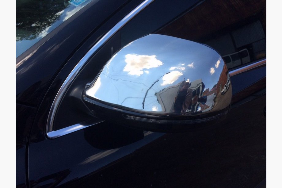 Audi Q7 2005-2015 Spiegelabdeckungen (2 Stk, Edelstahl) OmsaLine, Edelstahl Image