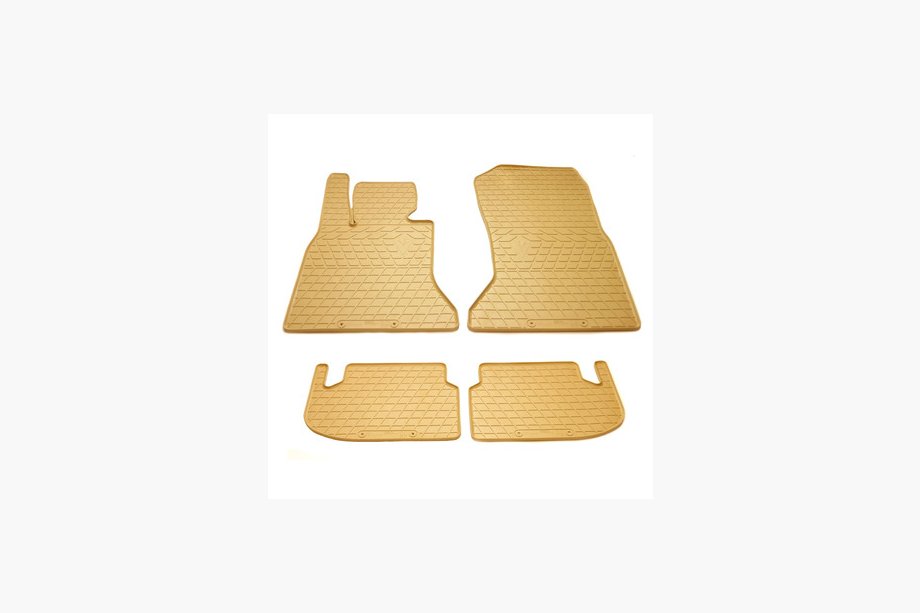 BMW 5 Series F10/F11 2010–2016 Beige Gummimatten (4 Stk, Stingray Premium) Image