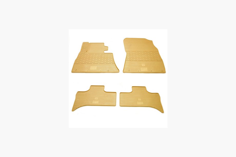 BMW X6 E71 2008–2014 Beige Gummimatten (4 Stk, Stingray Premium) Image