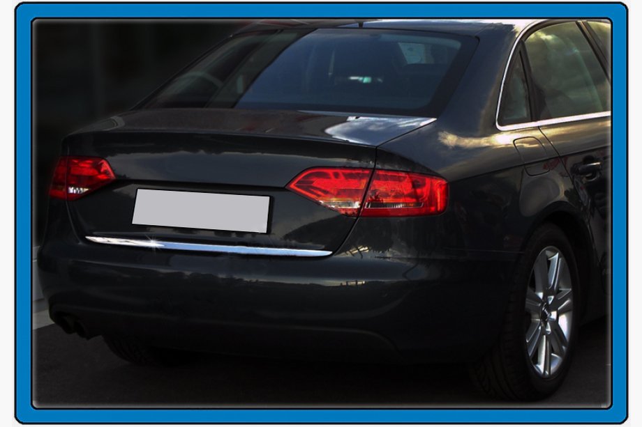 Audi A4 B8 2007-2015 Kofferraumleiste Edelstahl (Sedan) Image