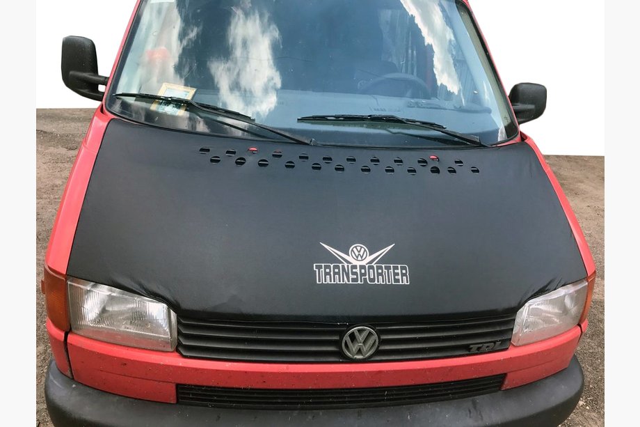 Volkswagen T4 Transporter 1990-2003 SALE! Motorhaubenschutz für gerade Motorhaube (Kunstleder) Foto 1