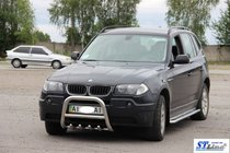 BMW X3 E83 2003-2010 Frontbügel (Edelstahl) 51 mm Foto 2