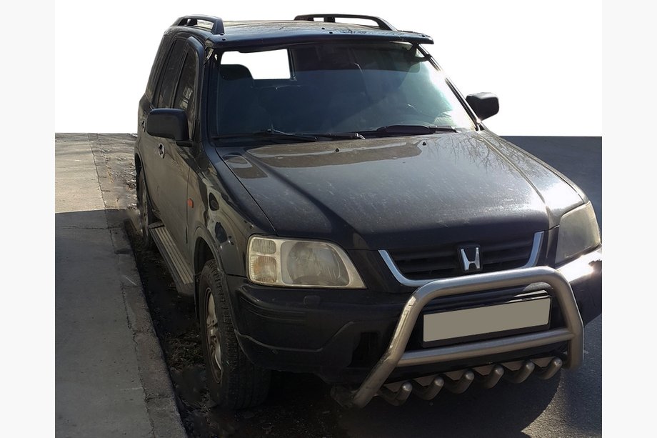 Honda CRV 1996-2001 Frontscheibenblende (schwarz glanz, 5mm) Image