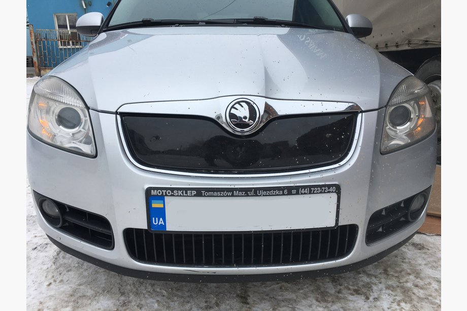 Skoda Fabia 2007-2014 Winterabdeckung für Kühlergrill (2007-2010, oben) Matt Image