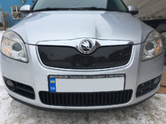 Skoda Fabia 2007-2014 Winterabdeckung für Kühlergrill (2007-2010, oben) Matt Foto 1