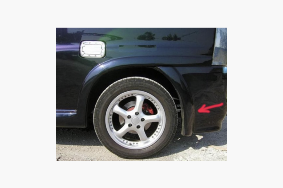 Mercedes Vito W638 1996-2003 Hintere Spritzschutzverkleidungen (lackierbar) Image