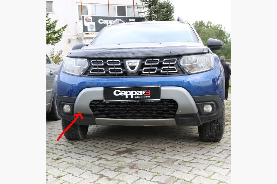 Dacia Duster 2018-2024 Obere Frontstoßstangenabdeckung (ABS, grau) Image