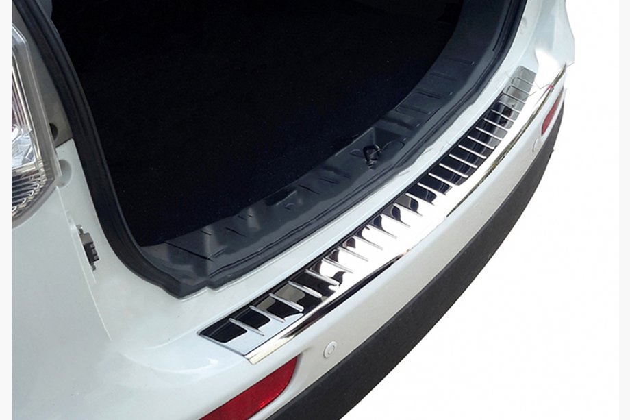 Mitsubishi Outlander 2012-2021 Heckstoßstangenabdeckung OmsaLine (2012-2015, Edelstahl) Image