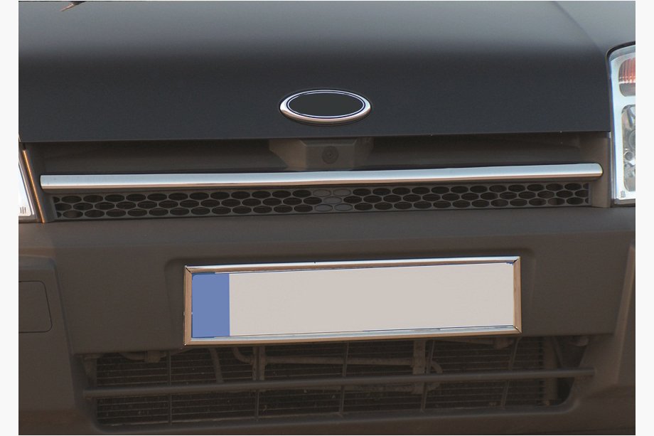 Ford Connect 2002–2006 Chrom Kühlergrill Abdeckung (1 Stk., Edelstahl) Carmos - Türkischer Edelstahl Image
