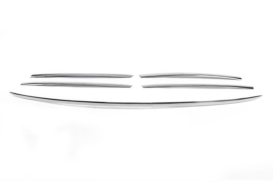 Mercedes Sprinter W901/902/903/904/905 1995–2006 Chrom Zierleisten für Kühlergrillrahmen (2002-2006, 5-teilig, Edelstahl) OmsaLine - Italienischer Edelstahl Foto 1