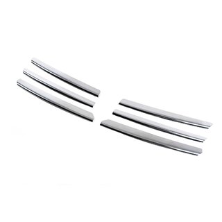 Chrom Kühlergrill Blenden (6 Stk, Edelstahl) Opel Zafira B 2005–2011 Foto 2