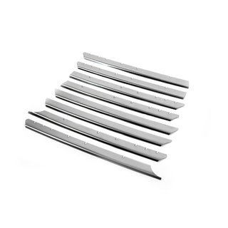 Chrom Grill Blenden Gerade Motorhaube (8 Stk, Edelstahl) Volkswagen T4 Caravelle/Multivan 1990–2003 Foto 2