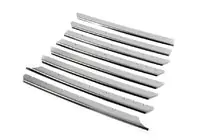 Volkswagen T4 Transporter 1990-2003 Chrom Grill Blenden Gerade Motorhaube (8 Stk, Edelstahl) Foto 2