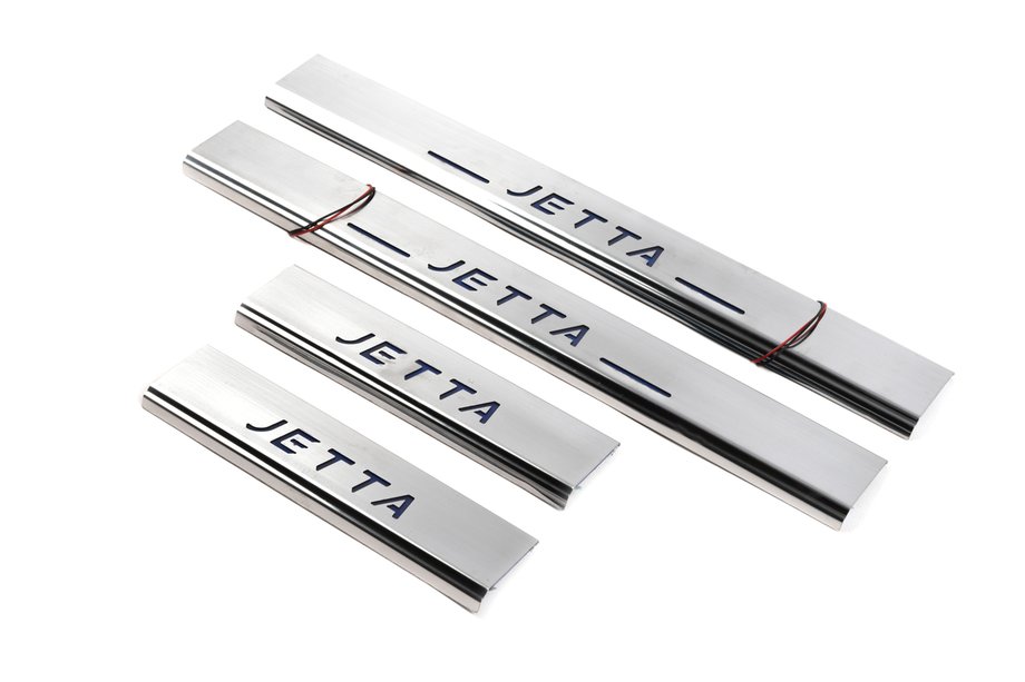 Volkswagen Jetta 2011-2018 Einstiegsleisten Carmos V2 (4 Stk, Edelstahl) Image