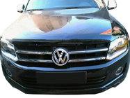 Volkswagen Amarok 2010-2022 Chrom Kühlergrill Blenden 2010-2016 (schmale Streifen, 4 Stk, Edelstahl) Carmos - Türkischer Edelstahl Foto 1