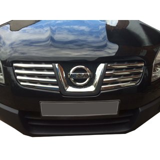 Kühlergrill Abdeckungen (8 Stk, Edelstahl) Nissan Qashqai 2007-2010 Foto 1