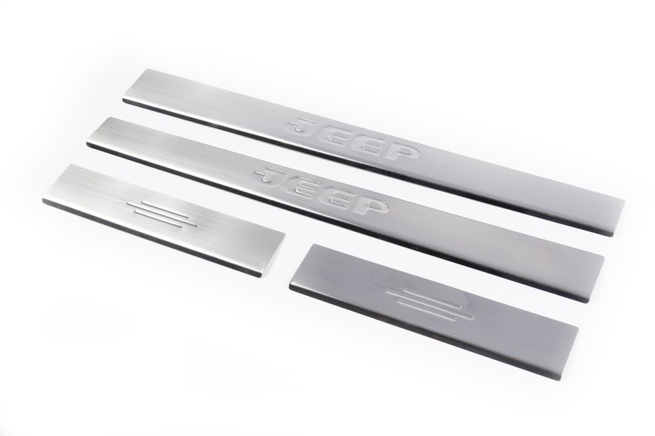 Jeep Cherokee/Liberty 2007-2013 Einstiegsleisten Edelstahl Carmos V2 (4 Stk) Foto 1