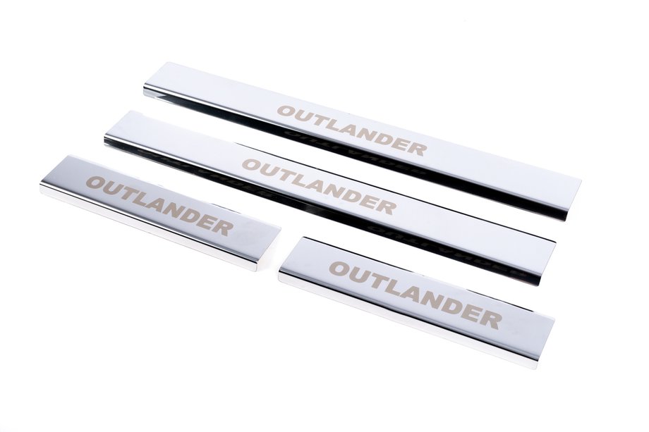 Mitsubishi Outlander 2006-2012 Einstiegsleisten Carmos (4 Stk, Edelstahl) Image