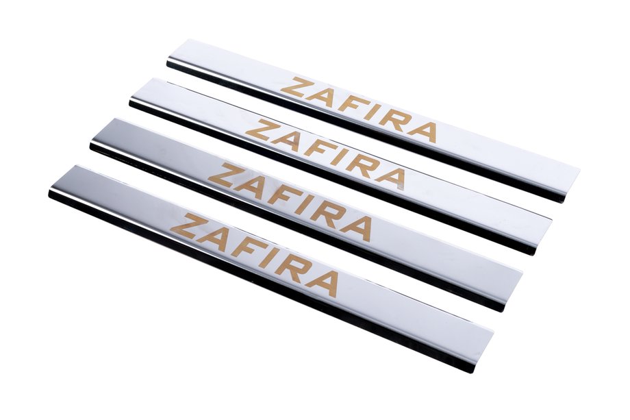 Opel Zafira B 2005–2011 Einstiegsleisten Carmos V1 (4 Stk, Edelstahl) Image