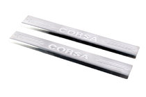 Opel Corsa C 2000-2006 Einstiegsleisten Carmos V2 (2 Stk, Edelstahl) Foto 1