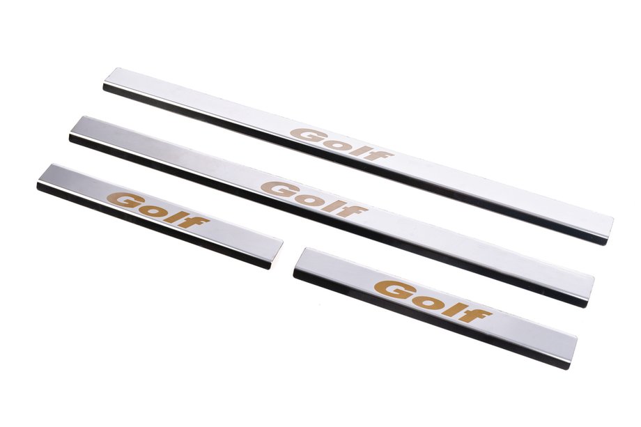 Volkswagen Golf 5 2003-2009 Einstiegsleisten Carmos V1 (4 Stk, Edelstahl) Image