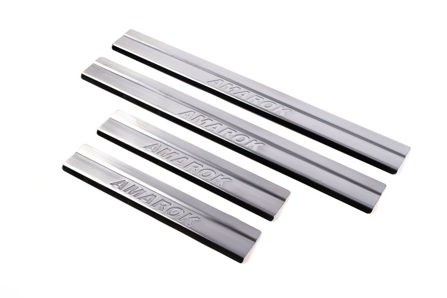 Volkswagen Amarok 2010-2022 Einstiegsleisten Carmos V1 (4 Stk, Edelstahl) Image
