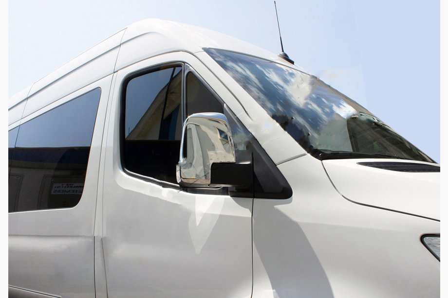Mercedes Sprinter W907/W910 2018- Spiegelabdeckungen (2 Stk., Edelstahl) Carmos - Türkischer Edelstahl Image