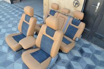 Toyota Land Cruiser 100 1998-2007 Autositzbezüge (Kunstleder ↗Alcantara, Elite) Foto 1