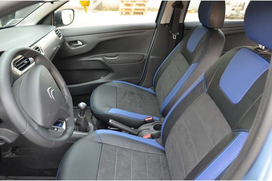 Citroen C-Elysee 2013-2022 Autositzbezüge SoyuzAuto Leder-Optik Image
