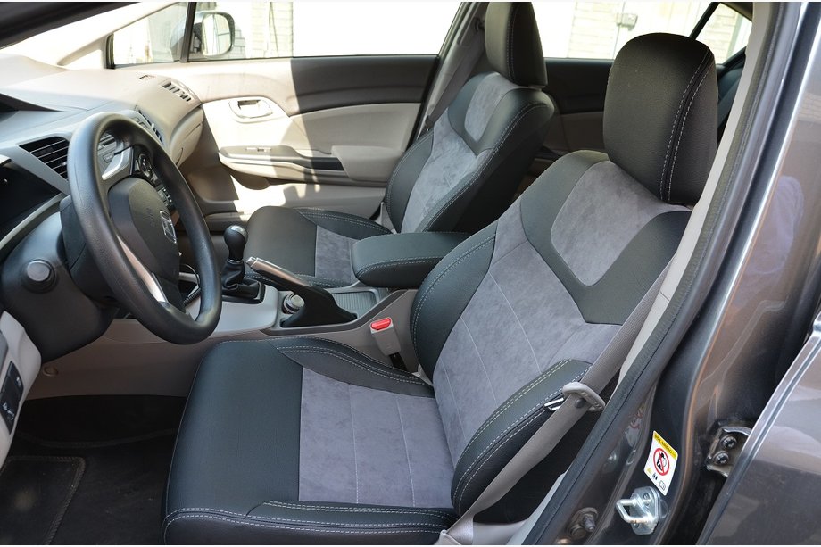 Honda Civic Sedan IX 2011-2016 Autositzbezüge SoyuzAuto Leder-Style Image