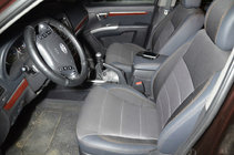Hyundai Santa Fe 2 2006-2012 Autositzbezüge (Kunstleder↗Stoff, Premium) Foto 4