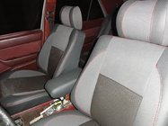 Mercedes E-class W124 1984–1997 Autositzbezüge (Kunstleder↗Stoff, Premium) Foto 3