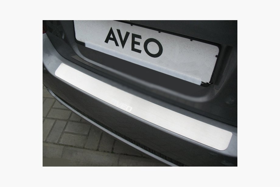 Chevrolet Aveo T250 2005-2011 Heckstoßstangenschutz Nataniko (Edelstahl) Image