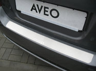 Chevrolet Aveo T250 2005-2011 Heckstoßstangenschutz Nataniko (Edelstahl) Foto 1