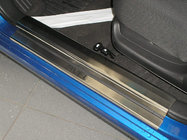 Chevrolet Aveo T200 2002-2008 Edelstahl Einstiegsleisten Nataniko 6 Stk, Premium - 3M Klebeband, 0.8 mm Foto 1
