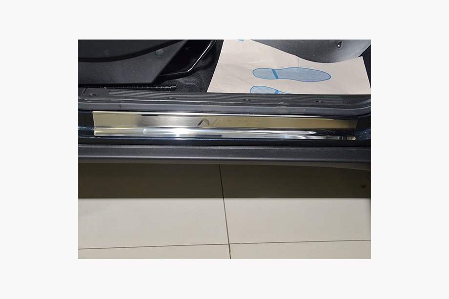 Chevrolet Niva 1998-2020 Einstiegsleisten Abdeckungen Nataniko (4 Stk, Edelstahl) Image