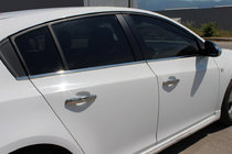 Chevrolet Cruze 2009–2015 Fensterzierleisten Edelstahl HB, Carmos - Türkischer Stahl Foto 1