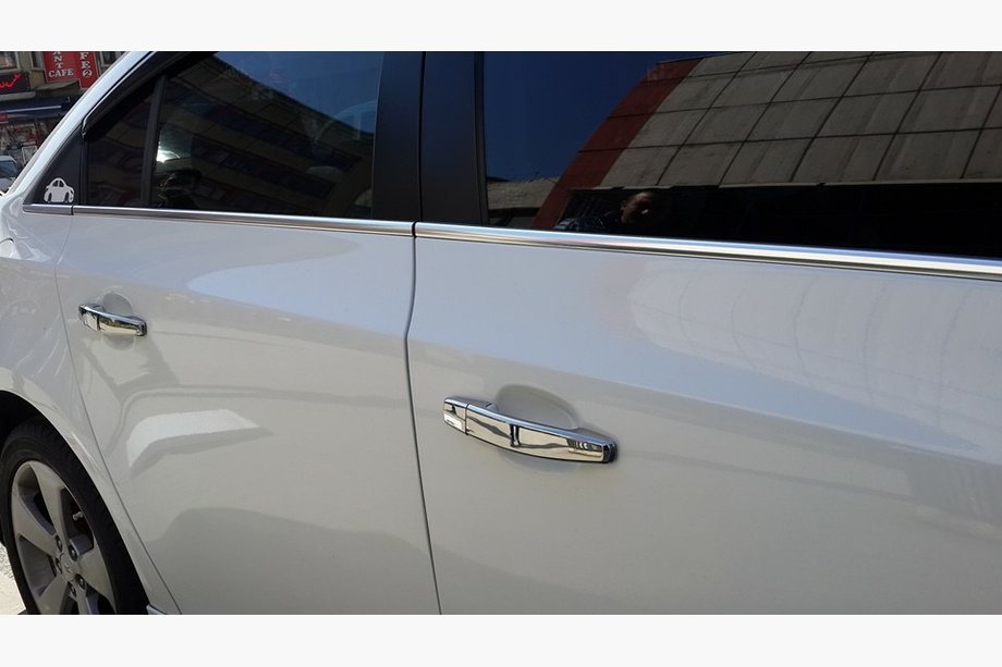 Chevrolet Cruze 2009–2015 Fensterzierleisten Edelstahl Limousine, OmsaLine - Italienischer Edelstahl Foto 3