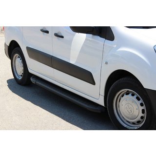 Trittbretter Allmond Black (2 Stk., Aluminium) Peugeot Partner Tepee 2008-2018 Foto 1