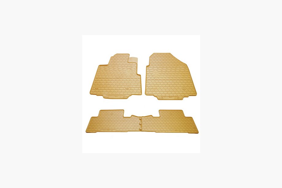 Honda Pilot 2008-2015 Beige Gummimatten (4 Stk, Stingray Premium) Image