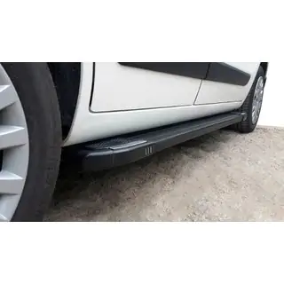 Trittbretter Rainbow Black (2 Stk, Aluminiumprofil) Citroen Nemo 2007-2017 Foto 2
